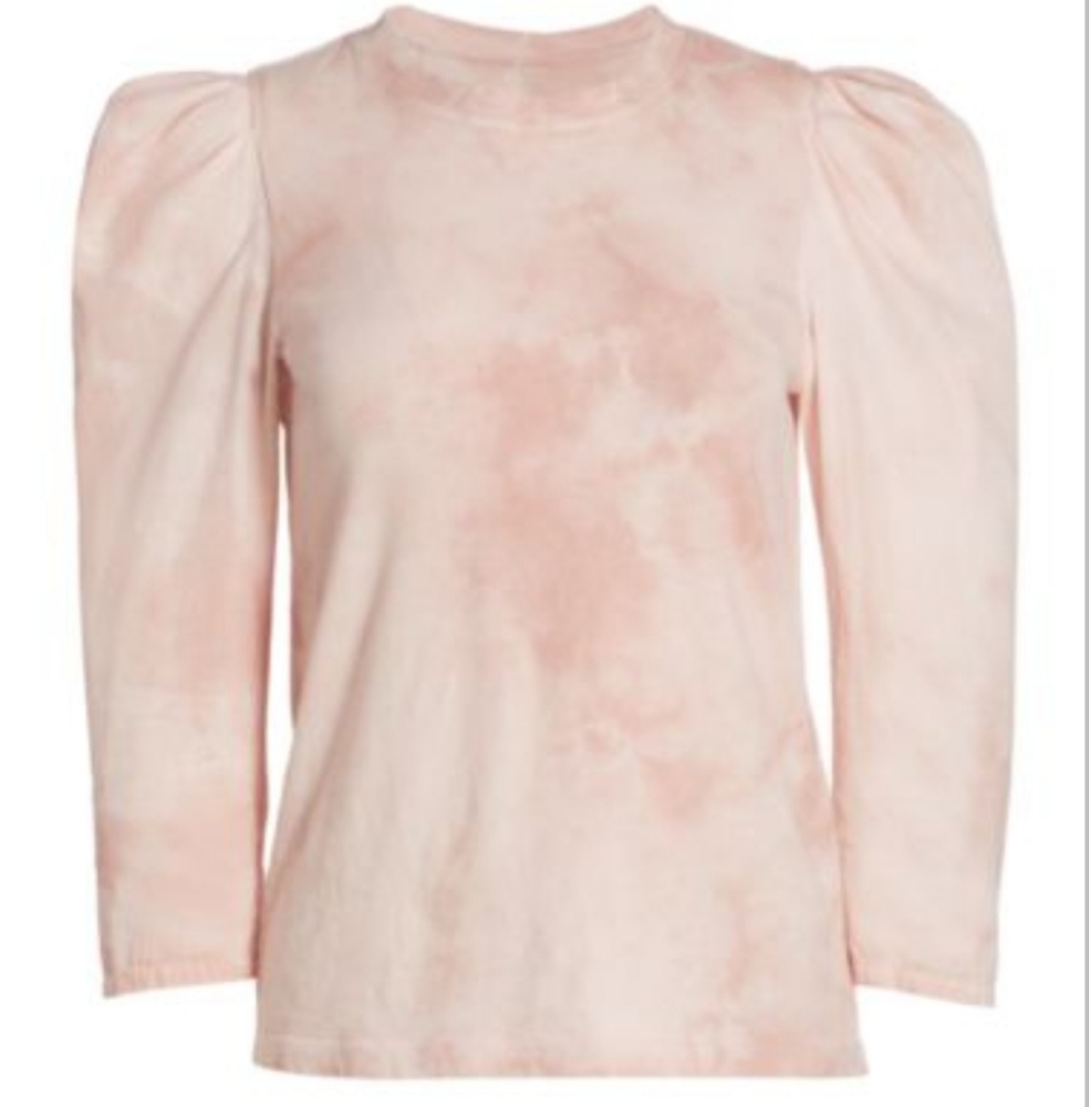 Raquel Allegra Victorian Tie Dye Tee Pink Size Medium